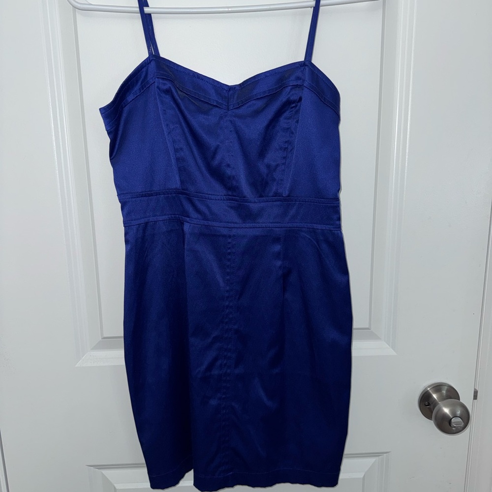 Forever 21 Royal Blue Spaghetti-Strap Sheath Dress